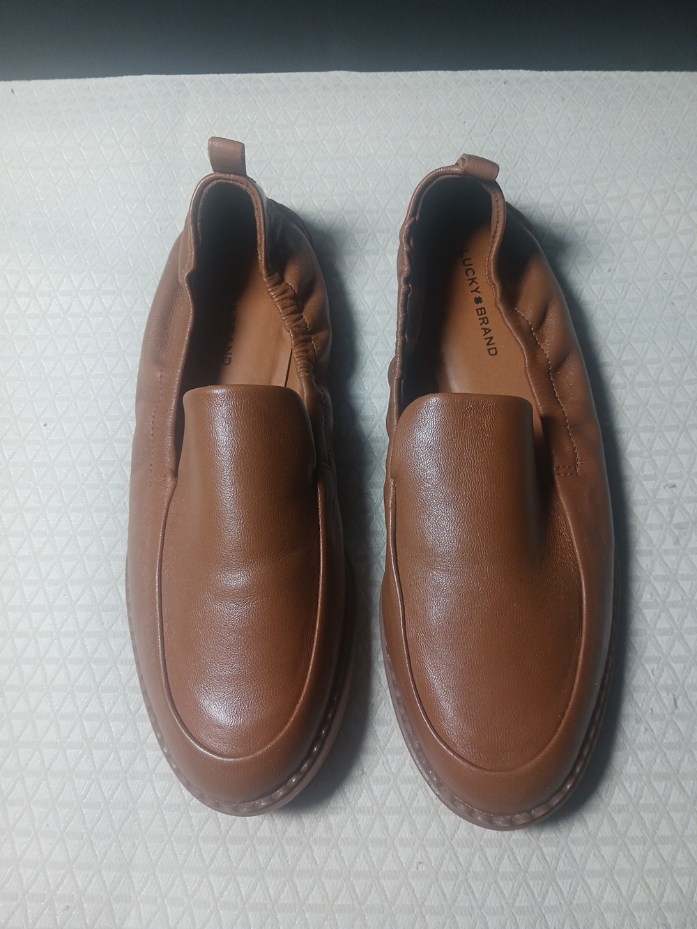 Lucky Brand Men’s Brown Slip-On Loafers